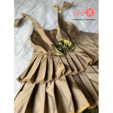 Grey Soft silk layer gown