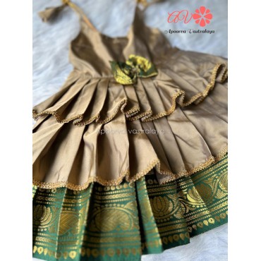 Grey Soft silk layer gown