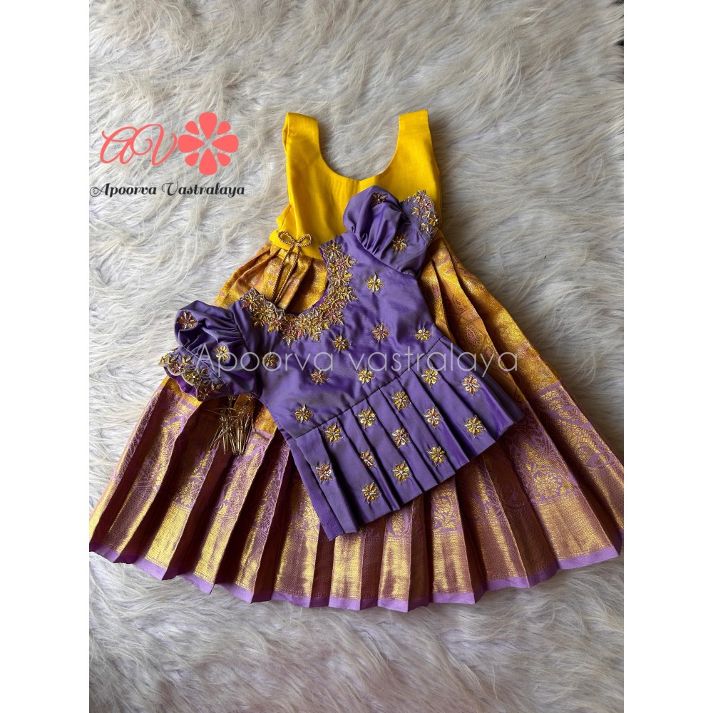 Rich Zardoosi Work Banarasi Pattu Pavadai