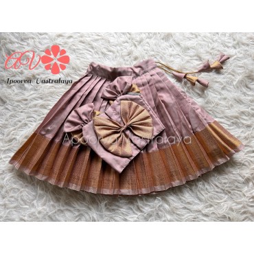 Pale Mauve Soft Silk Pattu Pavadai