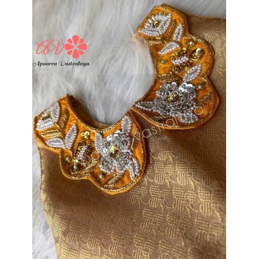 Yellow & Gold Peter Pan Aari Gown