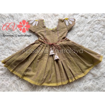 Khadi Cotton mint green gown