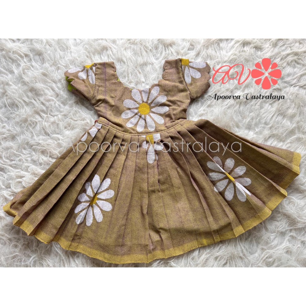 Khadi Cotton mint green gown