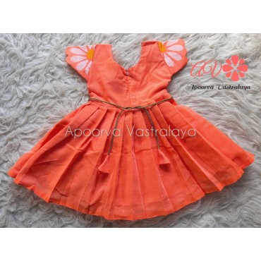 Khadi Cotton orange gown