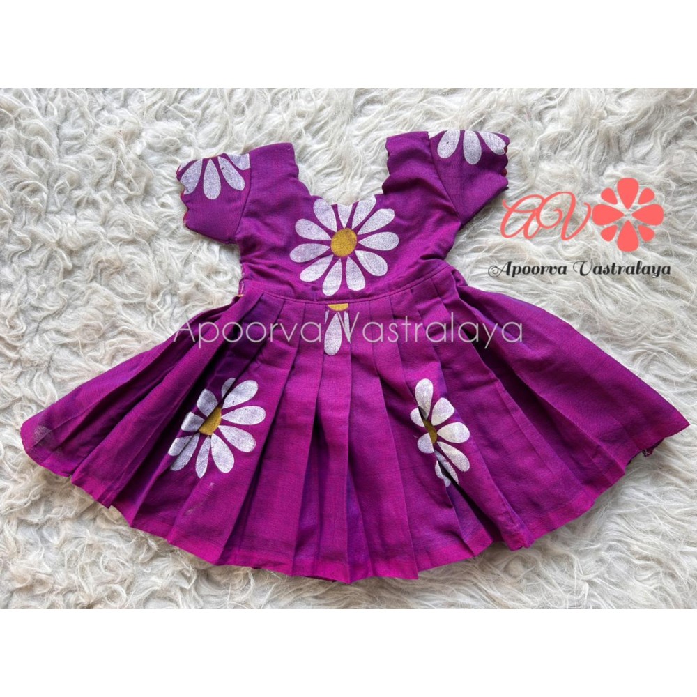 Khadi Cotton purple gown