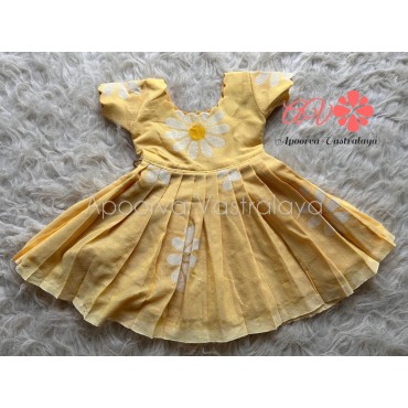 Khadi Cotton light yellow gown