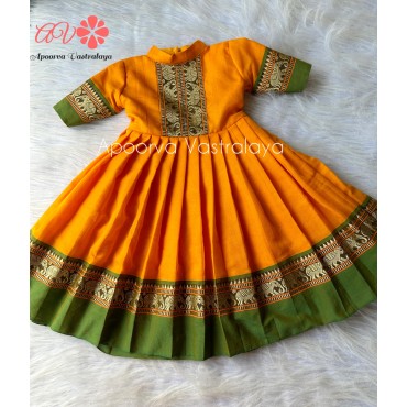 Narayanpet closed neck silk gowns