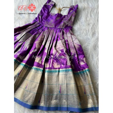 Animal Printed Paithani silk gown