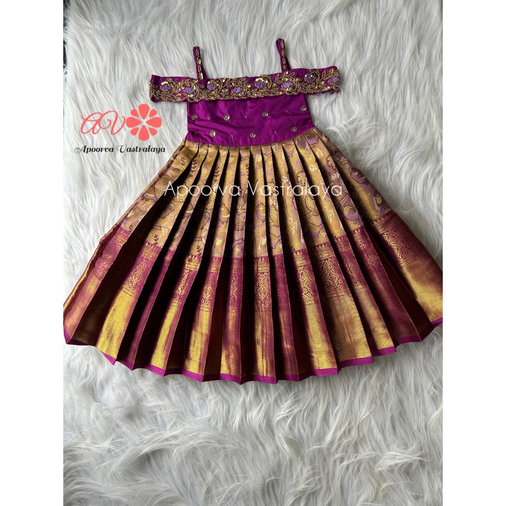 Wine off-shoulder party silk gown