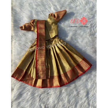 Gold Tissue Silk lehenga