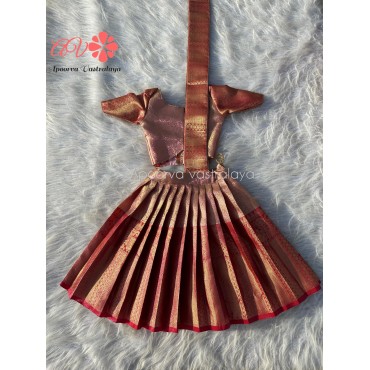 Tissue silk attached dupatta lehengas