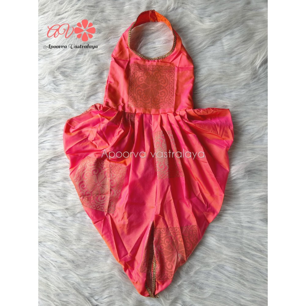 Peach Soft Silk Jumpsuit