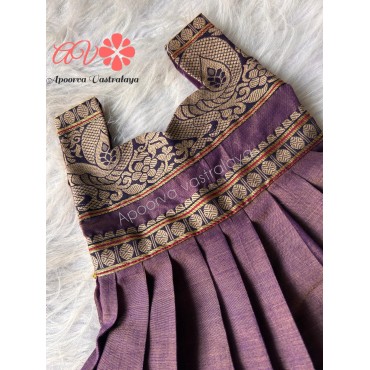 Narayanpet Patch Work Silk Gown