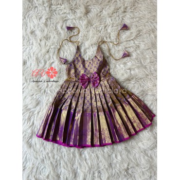 Lavender Pure Silk Gown